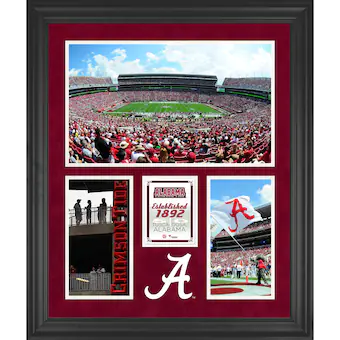 Alabama Crimson Tide Bryant-Denny Stadium Framed 20'' x 24'' 3-Opening Collage